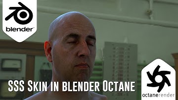 Subsurface Scattering Skin Shader in Blender Octane plugin Tutorial