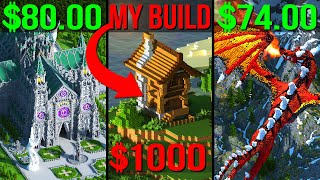 I Spent $1000 on FIVER \& Got Sent MY OWN MINECRAFT BUILD!