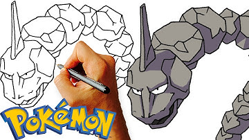 How to Draw Onix (Pokemon) Art Lesson for Kids