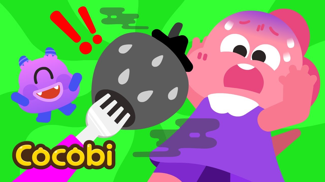 【COCOBI】 The Color Monster Made the Strawberry Turn Black!😲 + More Fun