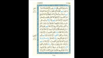 القرآن الكريم صفحة رقم 218 برواية الدوري عن الكسائي  القارئ مفتاح السلطني