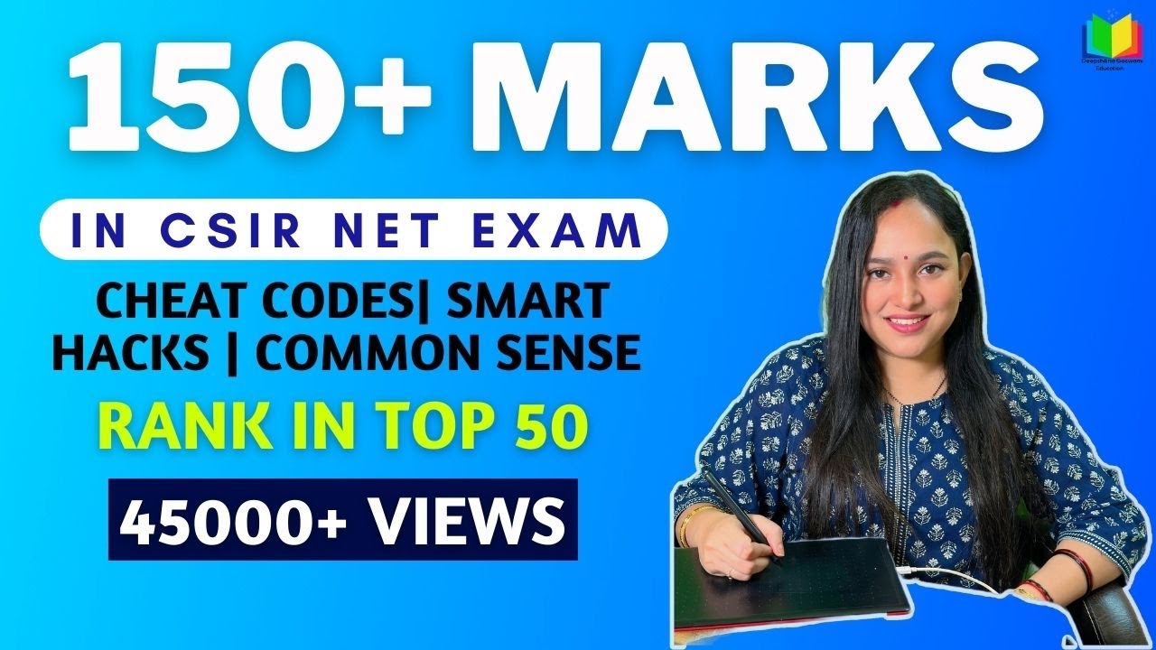 How to score 150 marks in csir net exam with common sense csir net