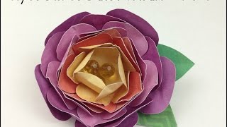 Paper Flower Brooch Tutorial - Dcwv