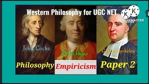 Western philosophy for nta net Preparation for UGC net. Western philosophy Locke, Berkeley, Hume