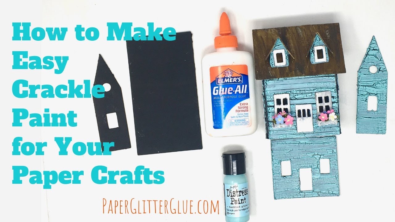 Crackle paint technique with Elmers School Glue – Lizzy & Erin