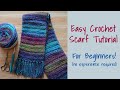 Crochet simple crochet scarffor beginners