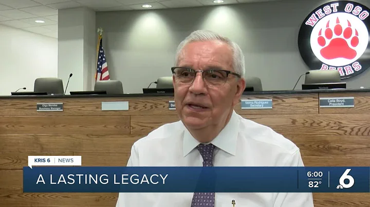 West Oso ISD superintendent Conrado Garcia announc...