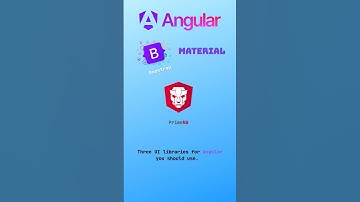 Three Angular UI components libs. #angular #angulartutorial #angularmaterial #bootstrap #angular20