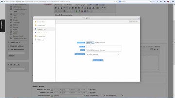 Moodle in a Minute - Creating a Folder and Adding Files