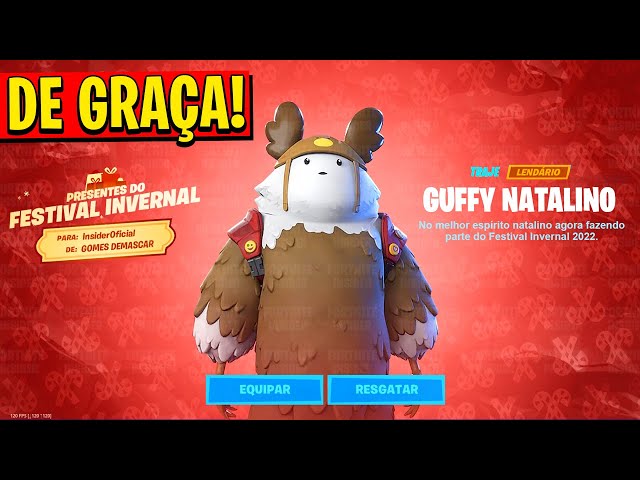 Fortnite traz skins grátis e mais em evento de Natal