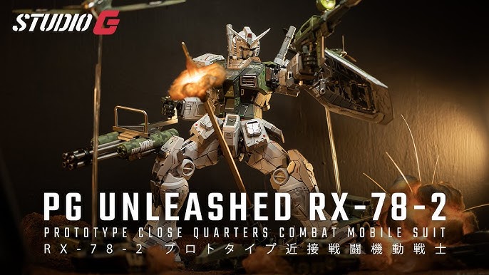 Custom Build Gunpla Pg Unleashed Rx 78 2 Military Diorama Youtube