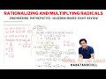 Rationalizing and Multiplying Radicals - Algebra | Engr. Yu Jei Abat | #AbatAndChill