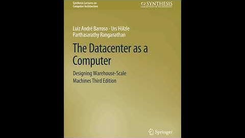 00/25 - The Datacenter as a Computer. NotebookLM audio deep dive.