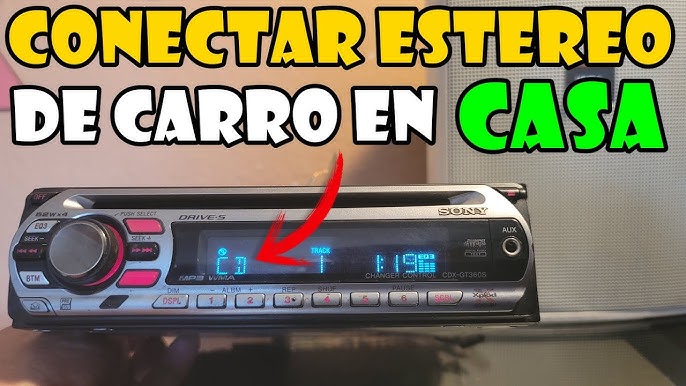 COMO CONECTAR UN AUTO RADIO EN CASA 