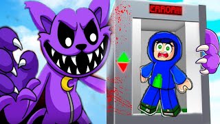 CATNAP Trapped Us Inside SCARIEST ELEVATOR Ride In Roblox !!