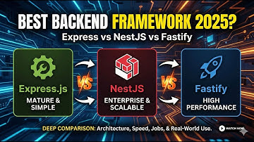 Best Backend Framework in 2025? Express vs NestJS vs Fastify (Deep Comparison)