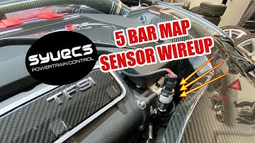 -- AUDI RS3 --  SYVECS S7 ECU 5 BAR MAP SENSOR WIRE UP (50+PSI) !!!!!