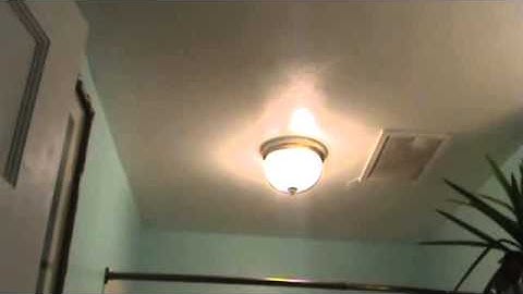 Installing a ceiling fan in a bathroom...Part 1