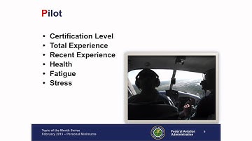 Personal Minimums - FAA Safety Team February 2015 Topic Of The Month