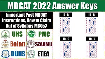 MDCAT Answer Key 2022: How to Report Out of Syllabus MDCAT MCQs, MDCAT Out of Syllabus Questions