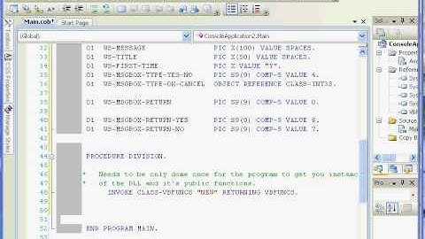 NetCOBOL for .NET Tutorial: COBOL Calling VB .NET Part 2