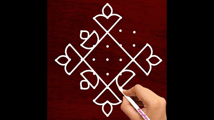 Karthigai deepam Special Rangoli Design with 9x1 dot | Beautiful Rangoli Kolam |Easy Rangoli Muggulu