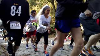 Runners race up the steepest street in America during Hell on Hills 5K