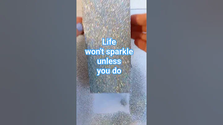 DIY easy upcycling idea of a wooden box #diy #upcycling #spray #color #silver #glitter #craft #viral