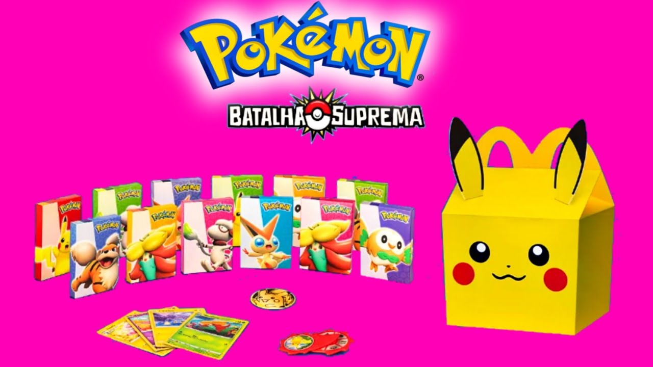 Coleção Cartas Pokemon Batalha Suprema McLanche Feliz Mc Donalds Janeiro  2023 Happy Meal 