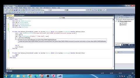 How to connect VB.NET application with Microsoft Access Database in .NET | OLEDB Connection in .NET