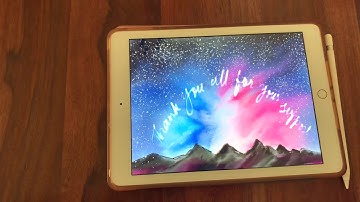 Digital art - Galaxy in AUTODESK SKETCHBOOK APP in ipad2018