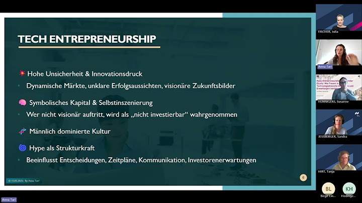 Webinar mit Anna Elisabeth Tari: Hype Entrepreneurship und Gender Equity