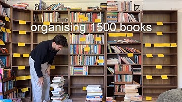 het organiseren van meer dan 1500 boeken in mijn nieuwe thuisbibliotheek