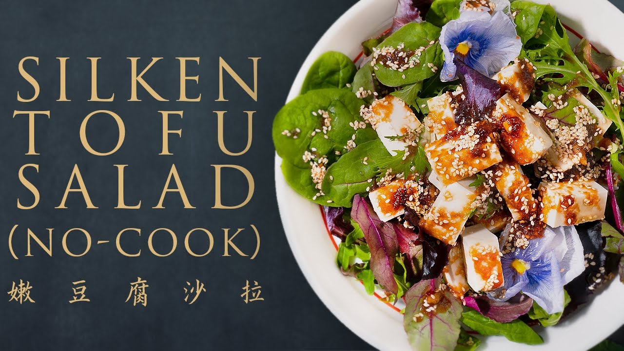 Silken Tofu Recipe NOCOOK Vegan Easy Tofu Salad [HEALTHY & QUICK