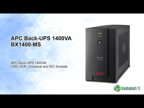 APC Back-UPS 1400VA, 230V, AVR, Universal and IEC Sockets | BX1400U-MS APC Back-UPS 1400VA, 230V, AVR, Universal and IEC Sockets | BX1400U-MS