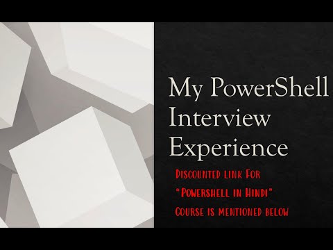 Powershell Interview Experience : Just Enjoy and Share