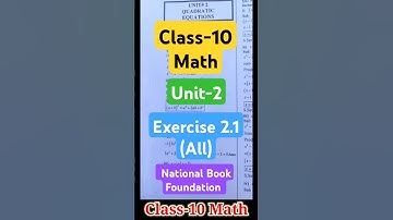 Class-10 Math Unit-2 exercise 2.1 all question NBF, New book 2025 #shorts #nbf  #class10 #maths