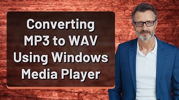 Converting MP3 to WAV Using Windows Media Player