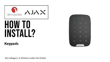 AJAX - Installation video - Keypad