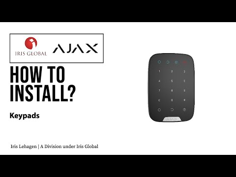 AJAX - Installation video - Keypad