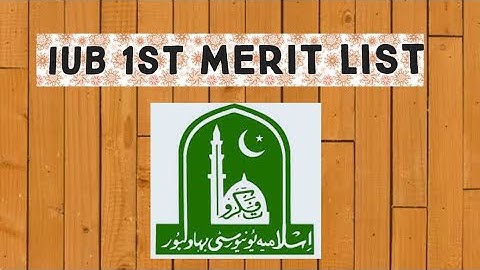 IUB 1st merit list || Check your name in 1st merit list iub