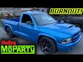 BURNOUT IN THE HELLCAT SWAPPED DODGE DAKOTA