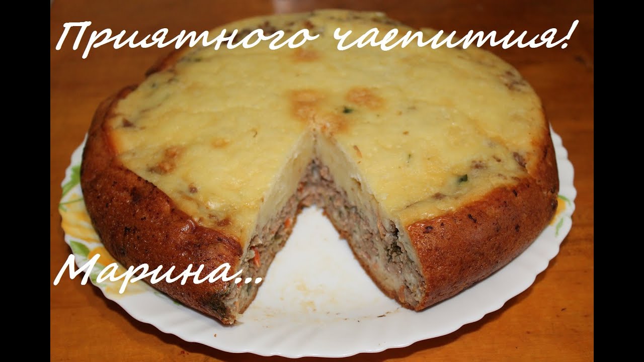 Мясной пирог в мультиварке рецепт с фото пошагово