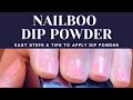 How to Dip Short Nails | Nailboo Dip Powder Application Made Easy