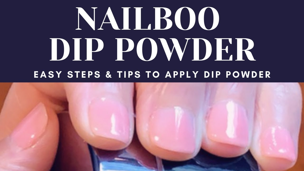 How to Dip Short Nails Nailboo Dip Powder Application Made Easy YouTube