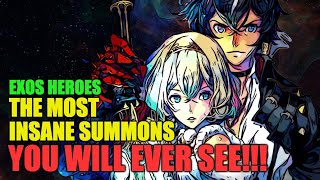 THE MOST INSANE SUMMONING / RECRUITING SESSION YOU WILL EVER SEE | EXOS HEROES | some tips too | ENG
