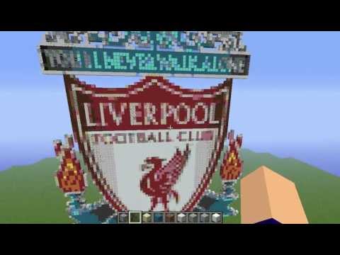 Liverpool logo on Minecraft - YouTube