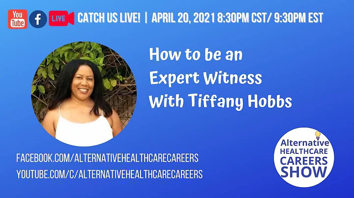 How to be an Expert Witness with Tiffany Hobbs