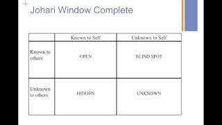 HS 378 Johari Window Presentation