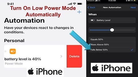 How To Turn On Automatically Low Power Mode iPhone || How To Set Auto Low Power Mode iPhone